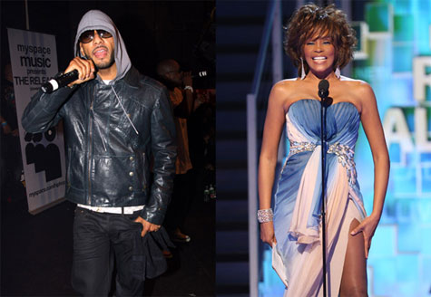 Swizz Beatz and Whitney Houston