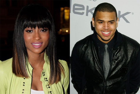 Ciara and Chris Brown