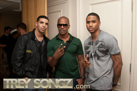 Drake, Jamie Foxx, and Trey Songz