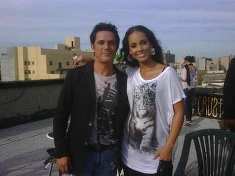 Alejandro Sanz and Alicia Keys