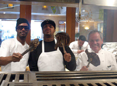 Three 6 Mafia and Wolfgang Puck