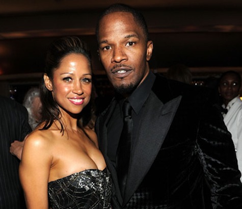 Stacey Dash and Jamie Foxx