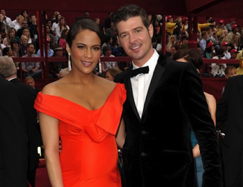 Paula Patton and Robin Thicke