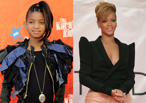 Willow Smith and Rihanna