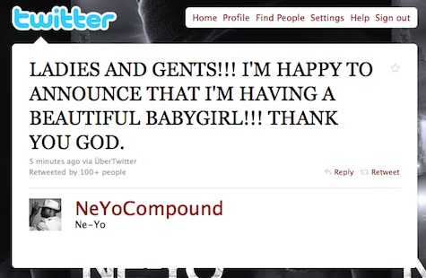 Ne-Yo Tweet