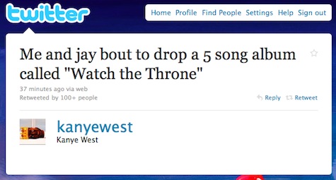 Kanye West Tweet