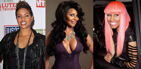 MC Lyte, Lil' Kim, and Nicki Minaj