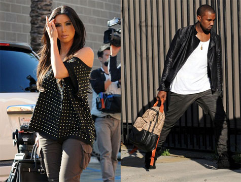 Kim Kardashian and Kanye West