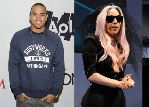 Chris Brown and Lady Gaga