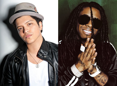 Bruno Mars and Lil Wayne