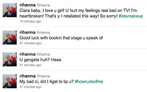 Rihanna Tweets