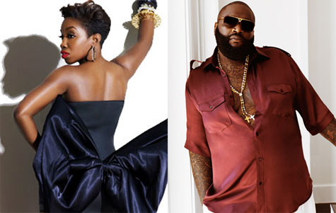 Estelle and Rick Ross