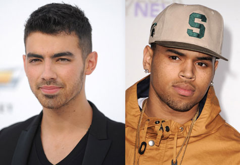 Joe Jonas and Chris Brown