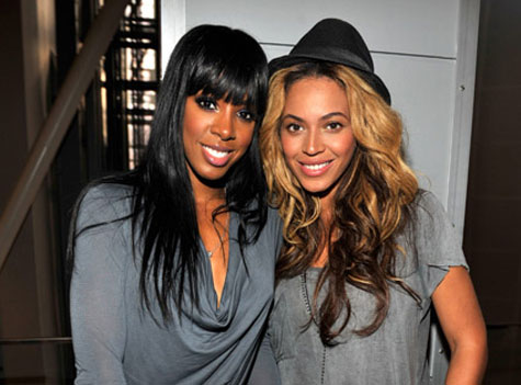 Kelly Rowland and Beyoncé