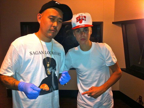 Ben Baller and Justin Bieber