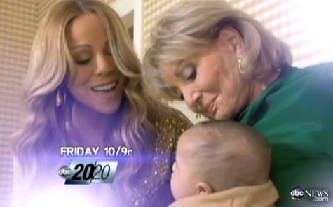 Mariah Carey and Barbara Walters