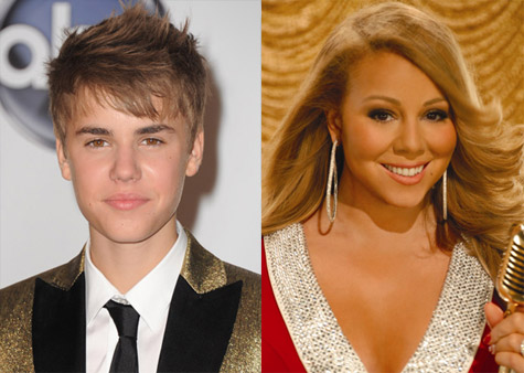 Justin Bieber and Mariah Carey