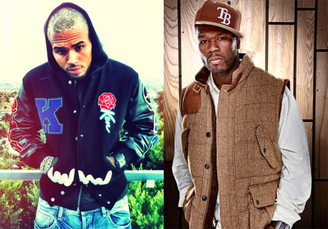 Chris Brown and 50 Cent