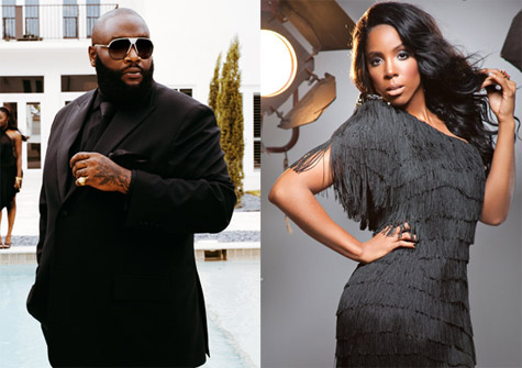 Rick Ross and Kelly Rowland