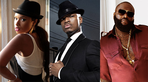 Jennifer Hudson, Ne-Yo, and Rick Ross