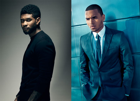 Usher and Chris Brown