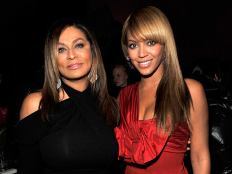 Tina Knowles and Beyoncé