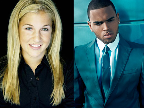 Joelle James and Chris Brown