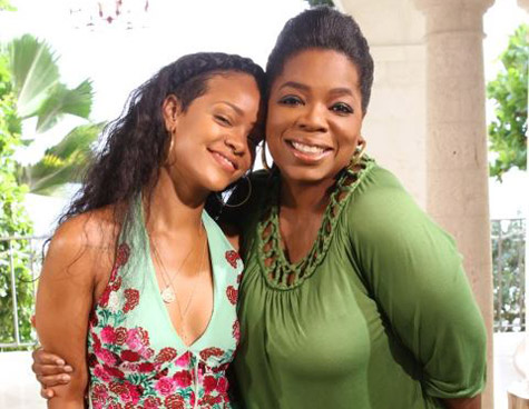 Rihanna and Oprah