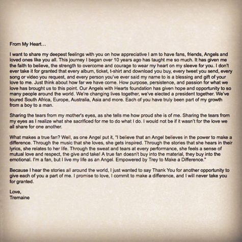 Trey Songz Letter