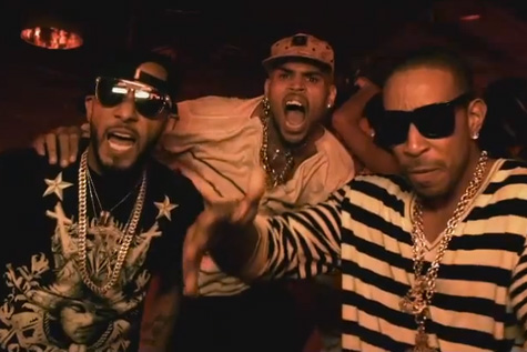 Swizz Beatz, Chris Brown, and Ludacris