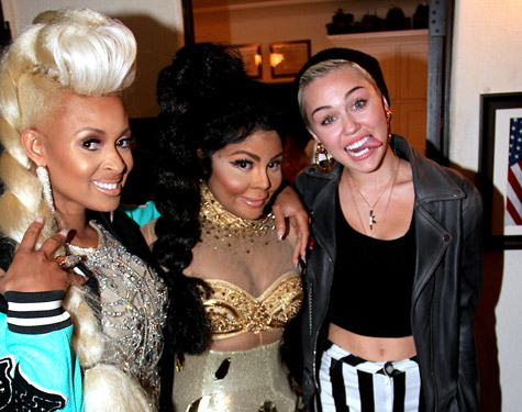 Tiffany Foxx, Lil' Kim, and Miley Cyrus