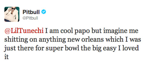 Pitbull Tweet