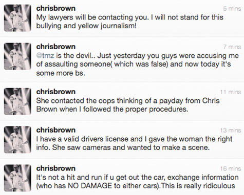 Chris Brown Tweets