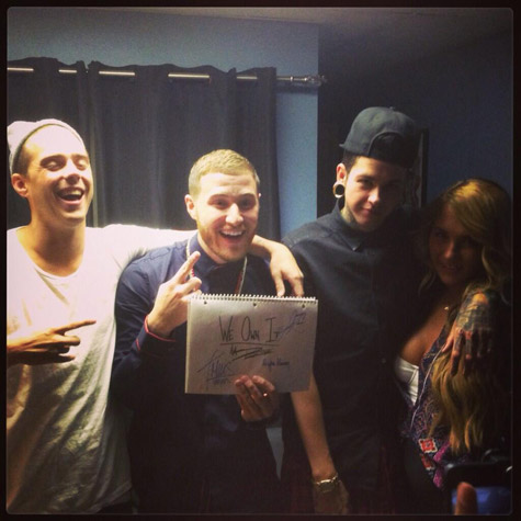 Sammy Adams, Mike Posner, T. Mills, and Niykee Heaton