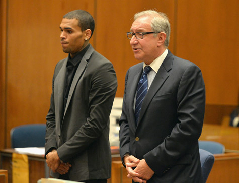 Chris Brown and Mark Geragos