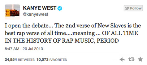 Kanye West Tweet