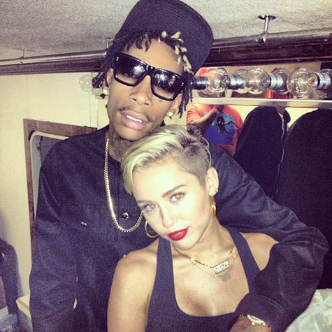 Wiz Khalifa and Miley Cyrus