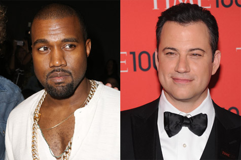 Kanye West and Jimmy Kimmel