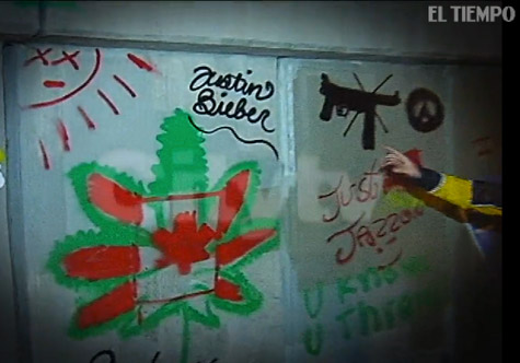 Justin Bieber Graffiti