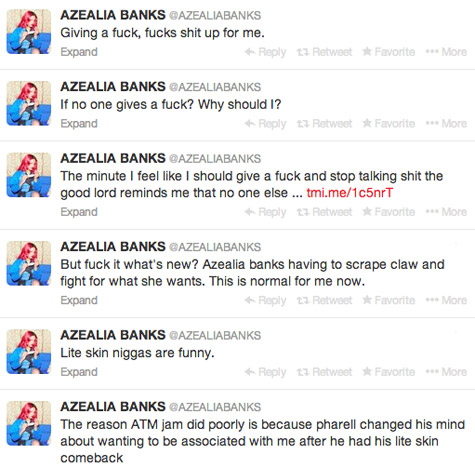 Azealia Banks Tweets