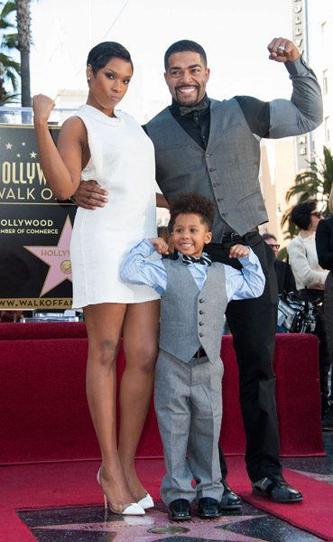 Jennifer Hudson, David Otunga, and David Daniel Otunga, Jr.