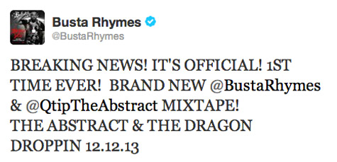 Bust Rhymes Tweet