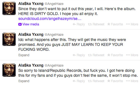 Angel Haze Tweets