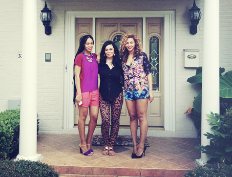 Solange, Tina Knowles, and Beyoncé