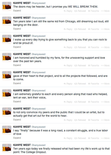 Kanye Tweets