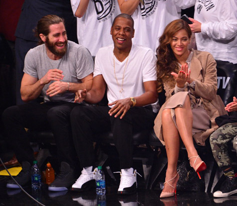 Jake Gyllenhaal, Jay Z, and Beyoncé