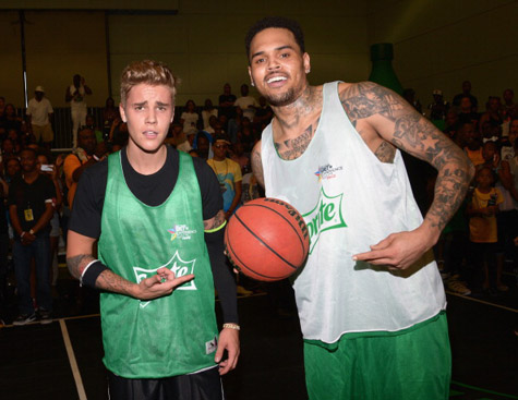 Justin Bieber and Chris Brown