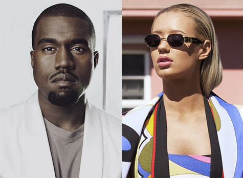 Kanye West and Iggy Azalea