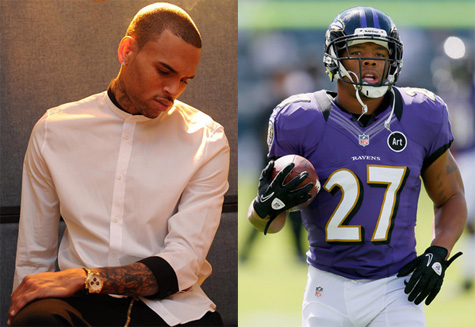 Chris Brown and Ray Rice