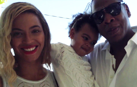 Beyoncé, Blue Ivy, and Jay Z